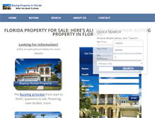 Tablet Screenshot of buying-florida-property.co.uk
